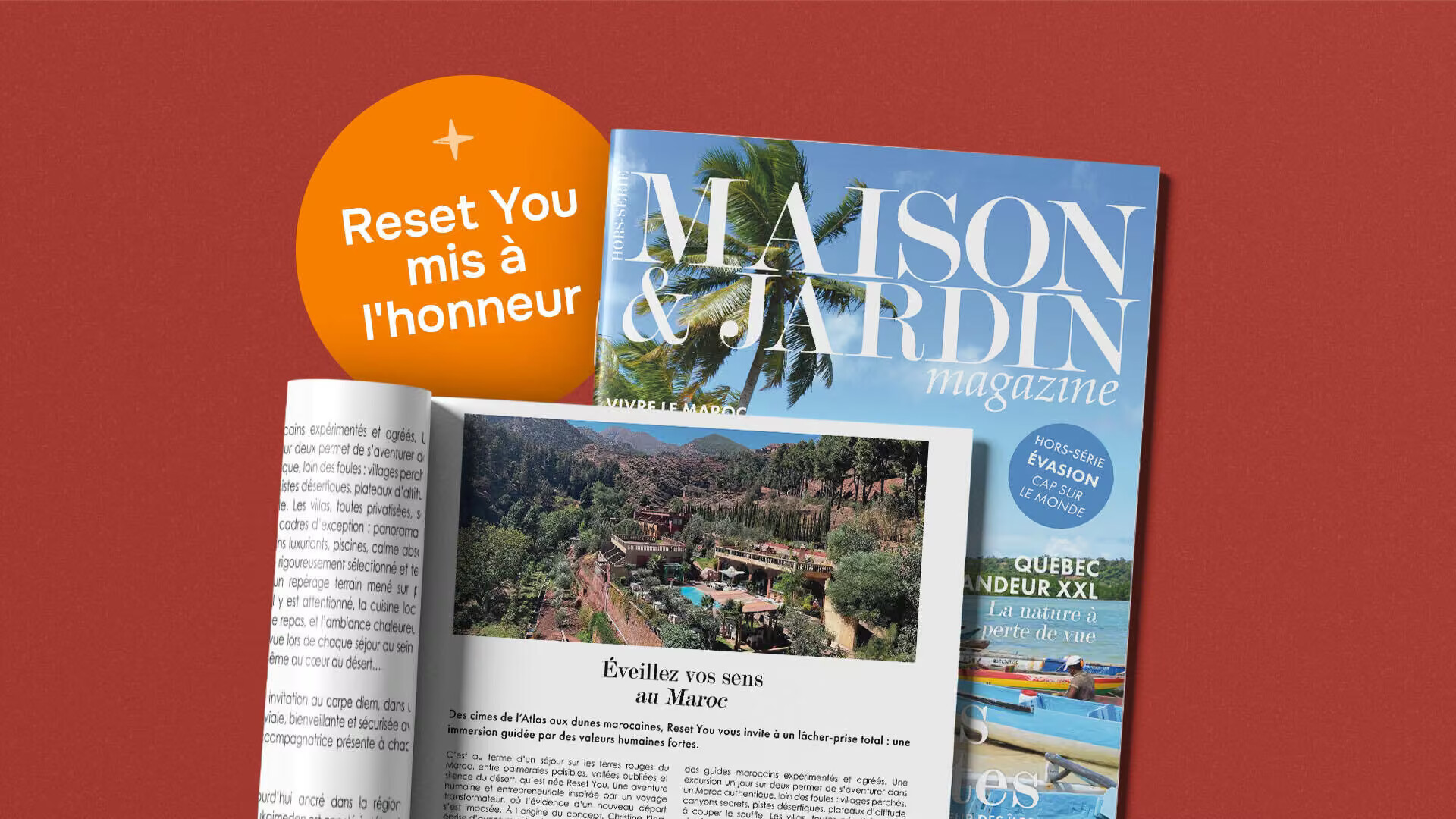 Reset You fait son apparition dans le magazine Maison et Jardin